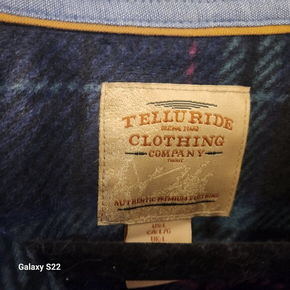 Telluride Clothing Company Flannel. Size Large. NWT. - Picture 2 of 9